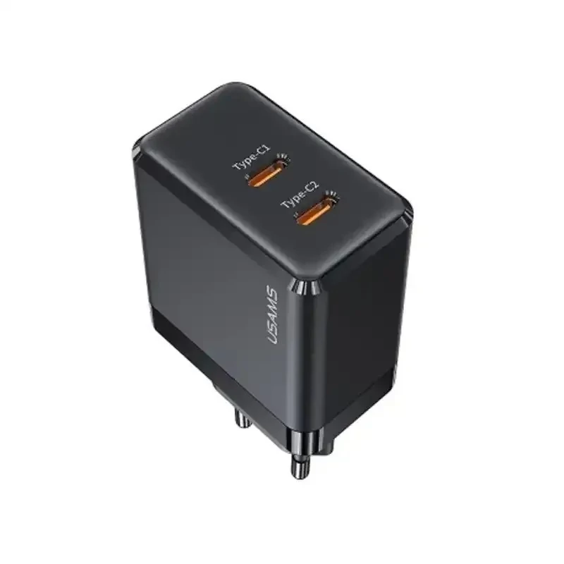 شارژر یوسمز مدل USAMS US-CC172 Gan Fast Charger Dual Type-C Ports