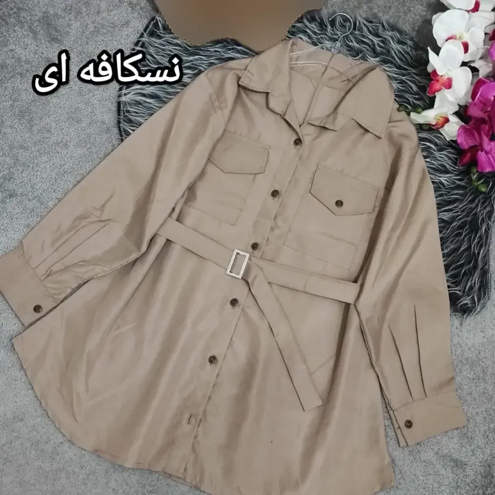 مانتو داکرون فری سایز نسکافه ای