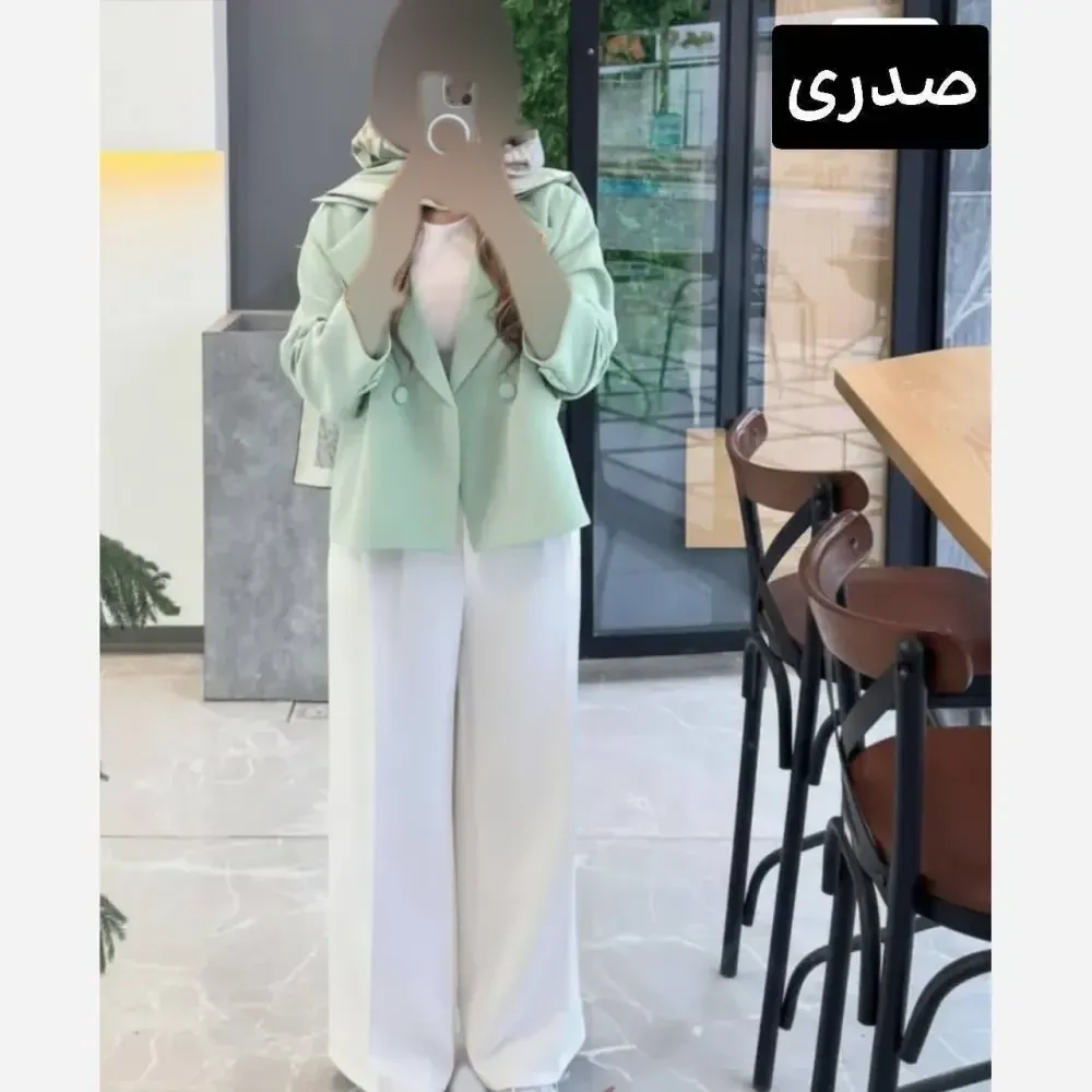 کت و شلوار زنانه مازراتی کمربند دار مدل آزیتا فری سایز