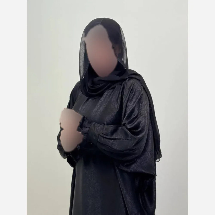 عبا زنانه مدل کوپرا آستین ژول رنگ مشکی سایز فری 38 تا 60 قد 140