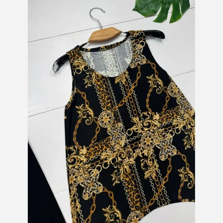 ست تیشرت و شلوار پنبه گلکسی مشکی فری سایز اسپرت قواره دار