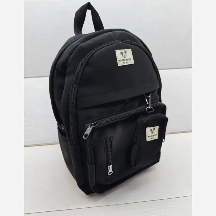کوله پشتی زرین دیبا ضد آب با کیفیت عالی و سه زیپ و جای قمقمه اندازه 40*28 سانت مشکی کرم و تمام مشکی