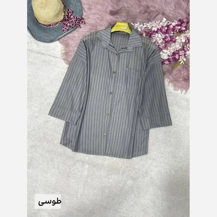 مانتو دانشجویی تینا جنس پرشیا دیپلمات کمربند دار