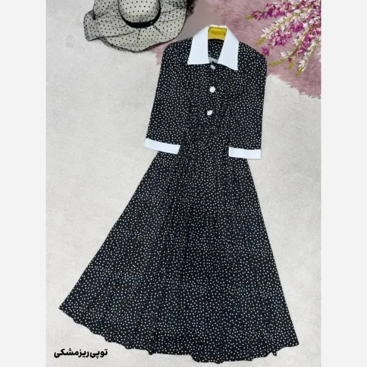 ست سه تیکه کت کرپ مازراتی و دامن تور فری سایز