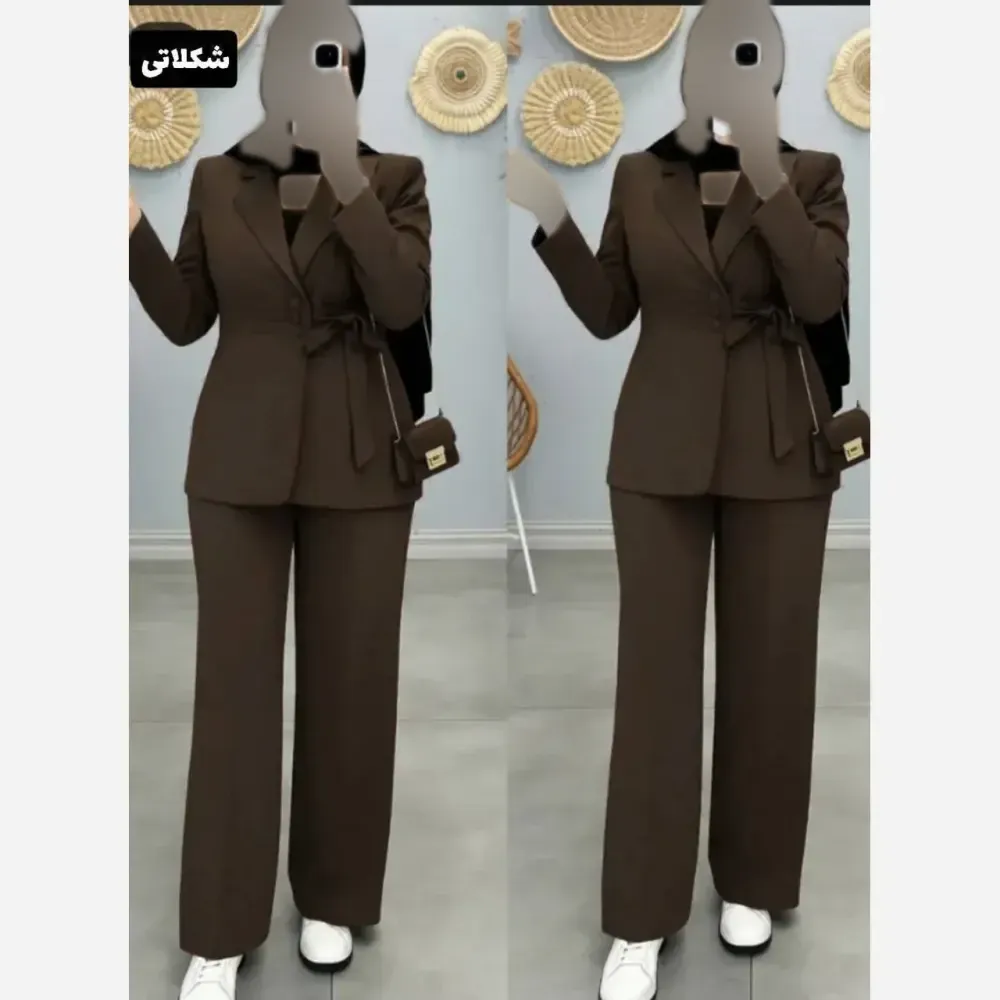 مانتو کمر کش آرزو شانتون فری تا 46 قد 120