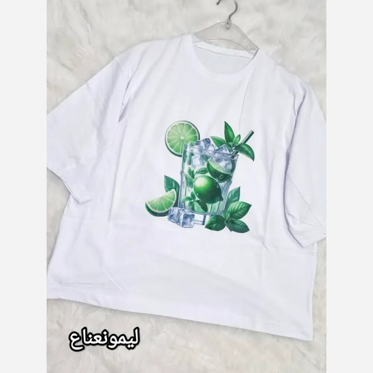 تیشرت باکسی هاوایی نخ پنبه فری سایز