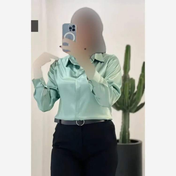 شومیز ساتن فرانسه ضخیم زنانه رنگی سایز 36 تا 46