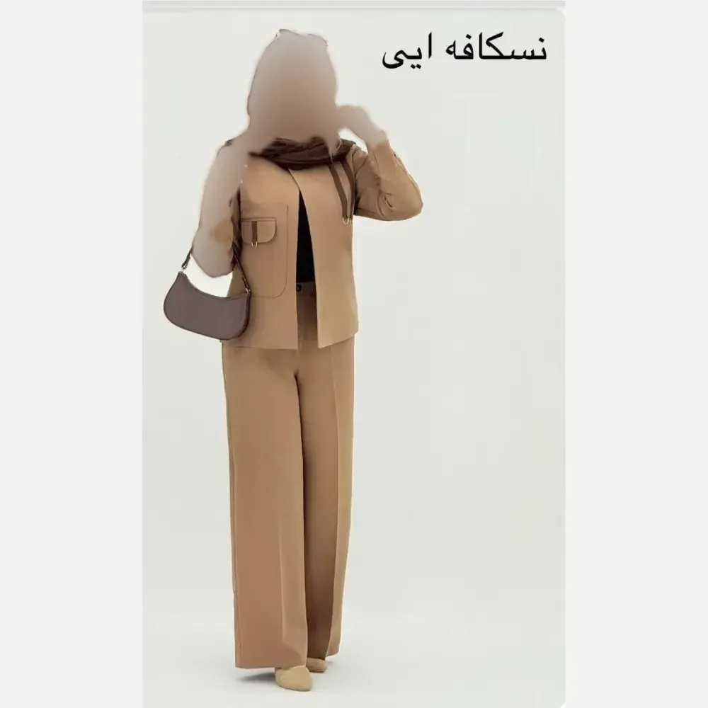 کت شلوار زنانه مازراتی درجه یک مدل بهار رنگ مشکی و سرمه ای سایز 36 تا 46