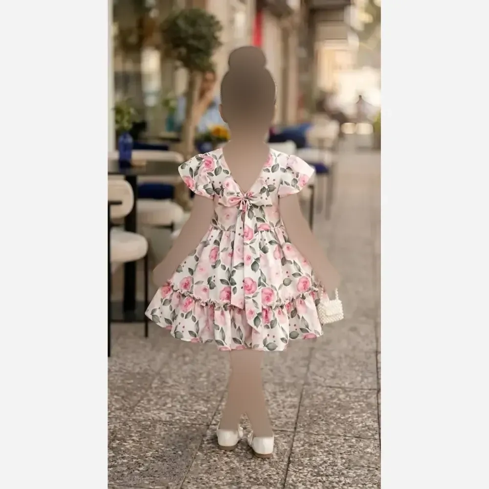 ست تیشرت و شلوارک دخترانه نخ پنبه نازی سایز 40 تا 55