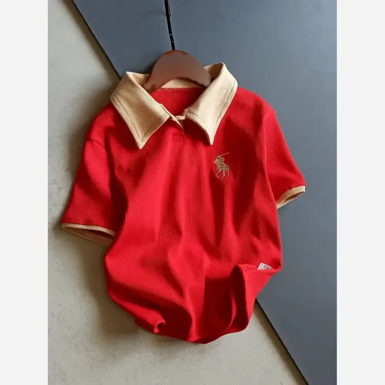 ست تیشرت و شلوارک دخترانه نخ پنبه نازی سایز 40 تا 55