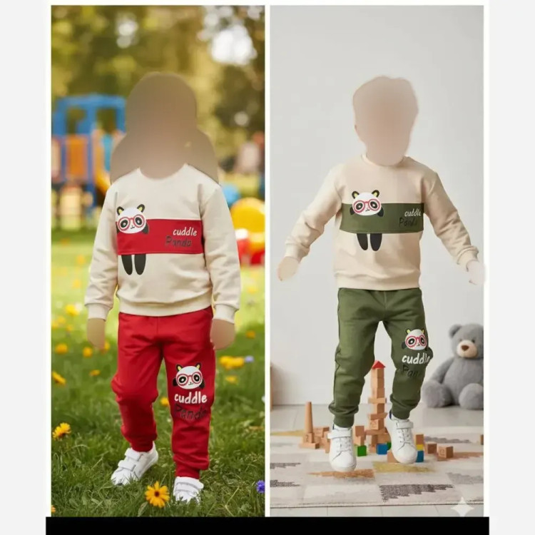 لباس راحتی دخترانه تویتی ملانژ سایز 40 و 45