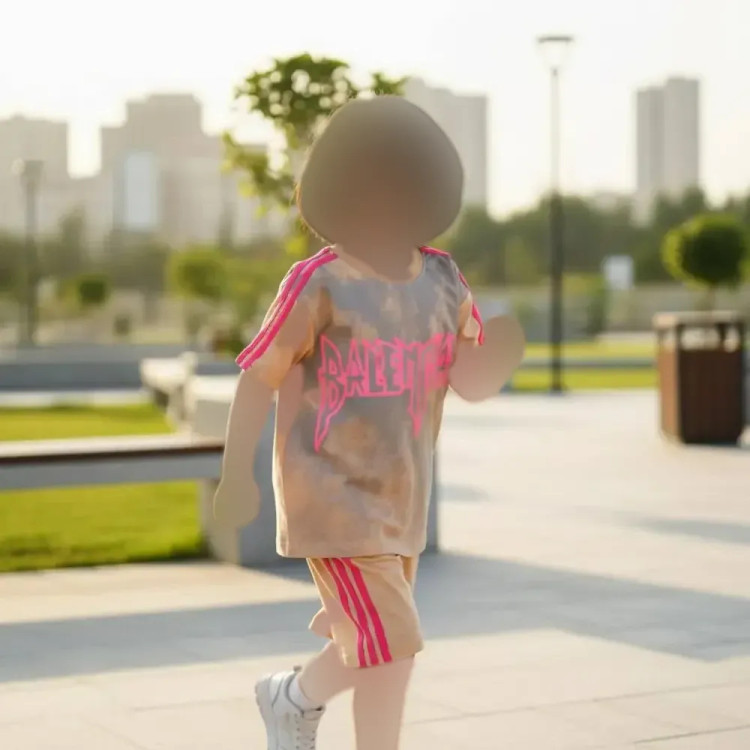ست تیشرت و شلوارک پنبه سوپر مدل بالنسیگا