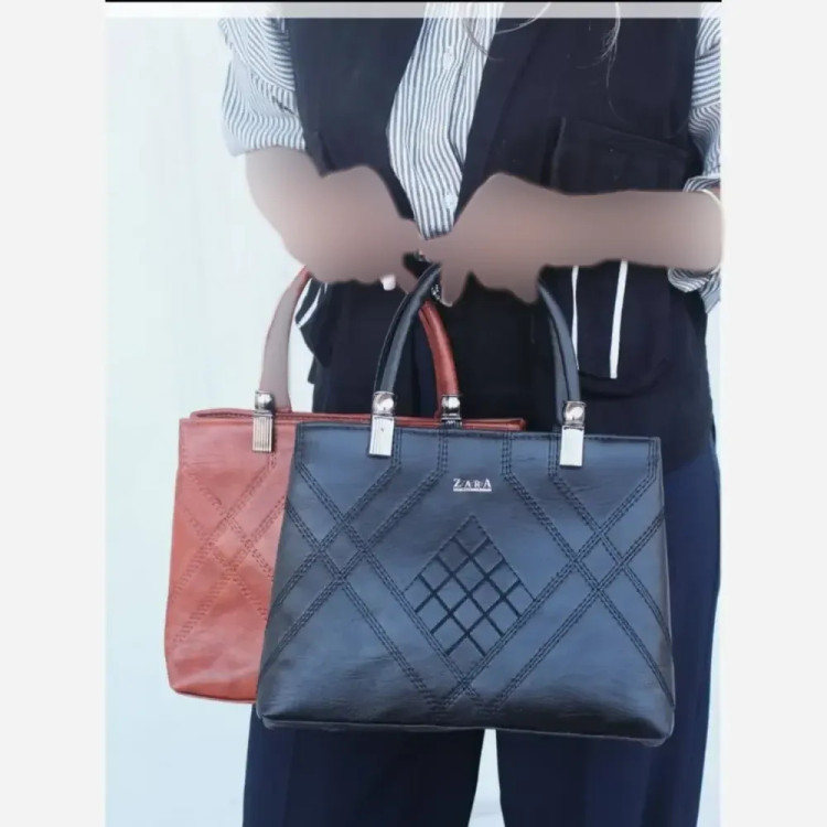 کیف زارا زنانه مشکی و عسلی سایز 25