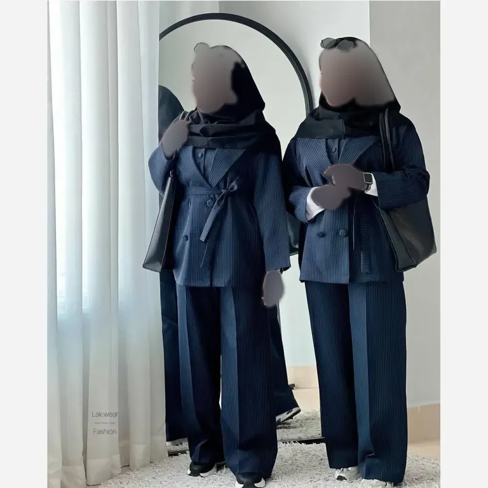 سه تیکه اداری دانشجویی شامل کت ژیله شلوار دیپلمات زنانه سایز 38 تا 46