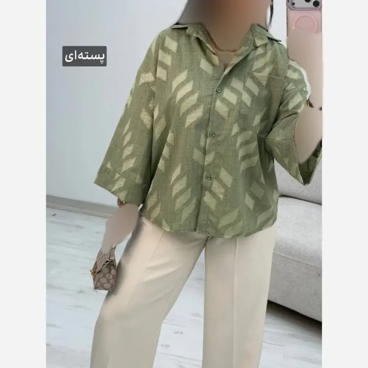 شومیز باکسی سوین شانتون فری سایز 38 تا 46 رنگبندی متنوع